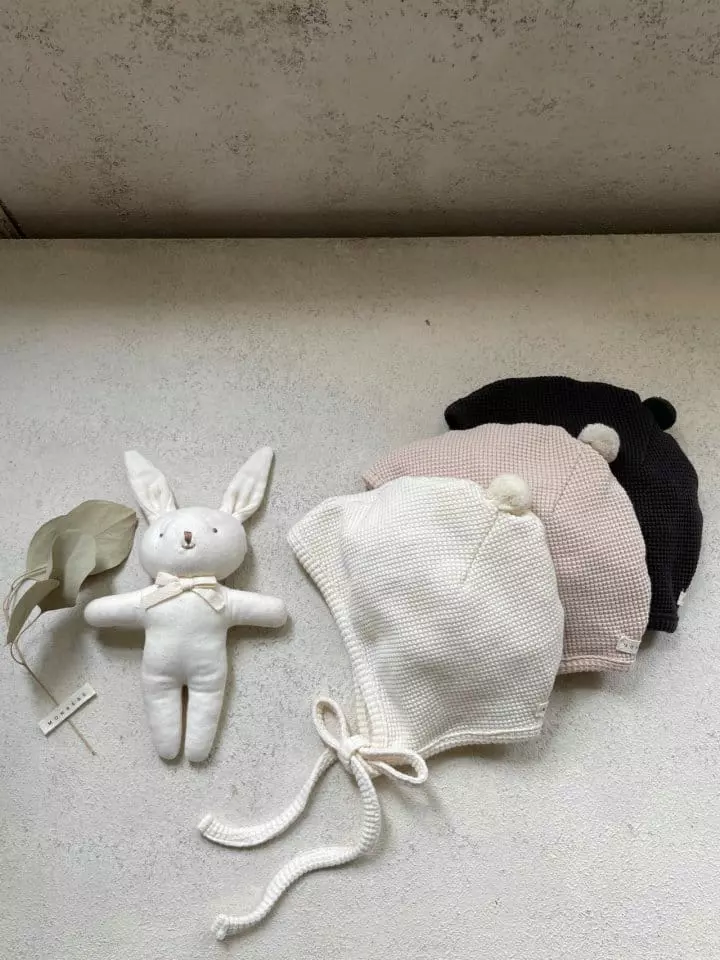 Monbebe - Korean Baby Fashion - #babygirlfashion - Waffle Bonnet - 6