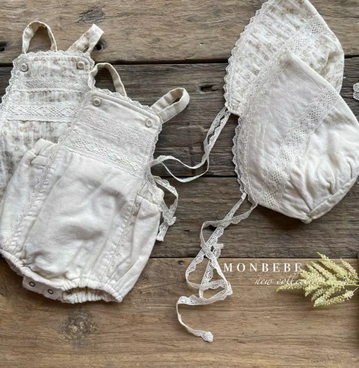 Monbebe - Korean Baby Fashion - #babygirlfashion - Laina Bonnet - 3