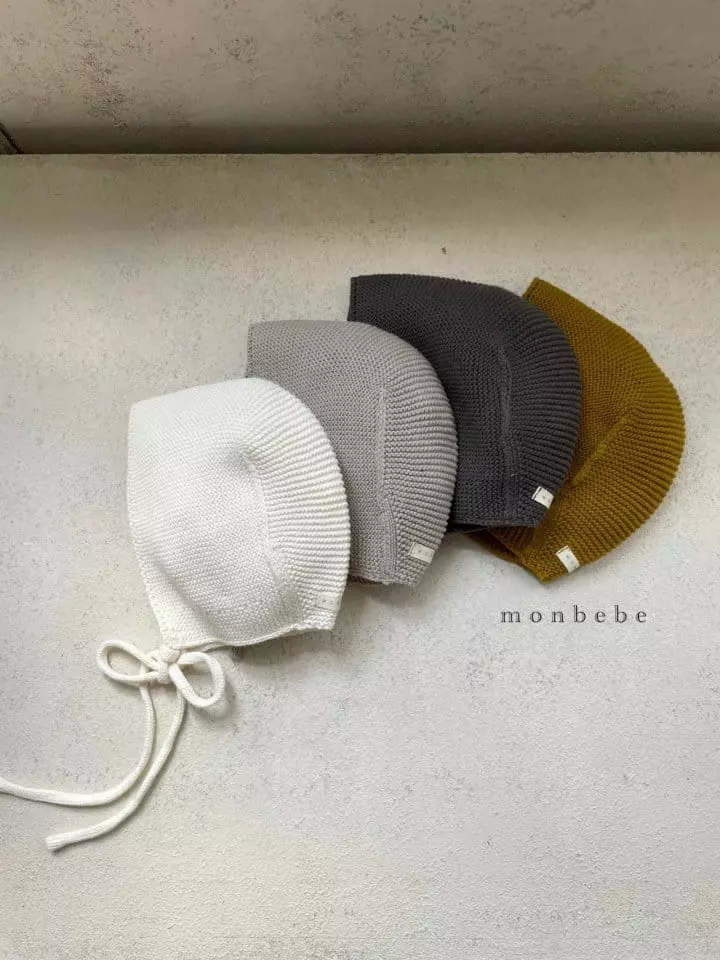 Monbebe - Korean Baby Fashion - #babylifestyle - Cotton Caramel Bonnet - 6