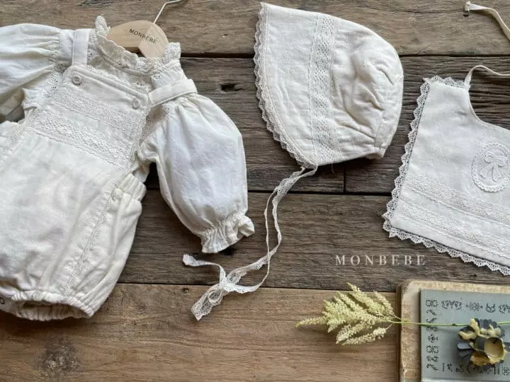 Monbebe - Korean Baby Fashion - #babygirlfashion - Laina Bonnet - 4