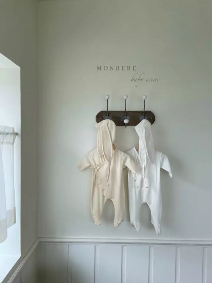 Monbebe - Korean Baby Fashion - #babyoninstagram - Heart Bunny Bodysuit - 5