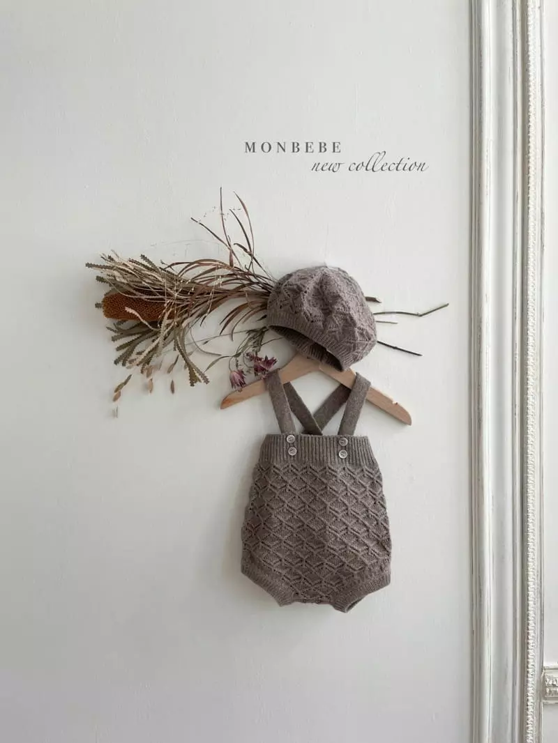 Monbebe - Korean Baby Fashion - #babyoninstagram - Joy Dungarees Bodysuit - 5