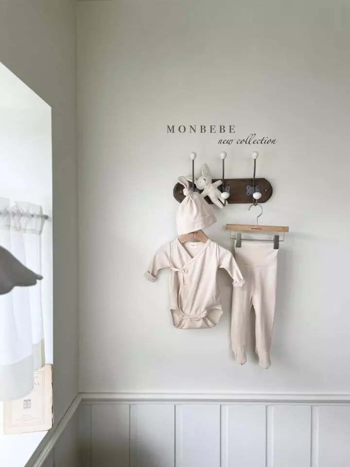 Monbebe - Korean Baby Fashion - #babyootd - Petit Bodysuit with Bonnet - 12