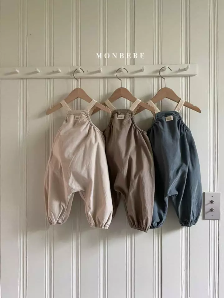 Monbebe - Korean Baby Fashion - #babyoutfit - Rib Nuts Dungarees - 5