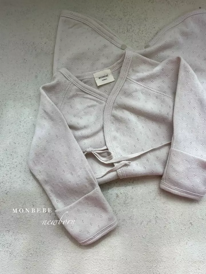 Monbebe - Korean Baby Fashion - #babyoutfit - Eyelet Benet Bodysuit