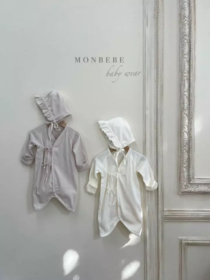 Monbebe - Korean Baby Fashion - #babyoutfit - Eyelet Benet Bodysuit - 2