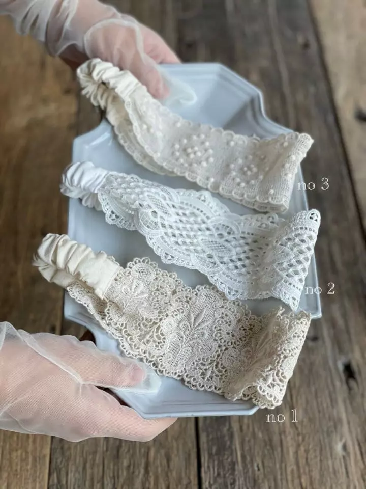 Monbebe - Korean Baby Fashion - #babyoutfit - Lace Hairband - 3