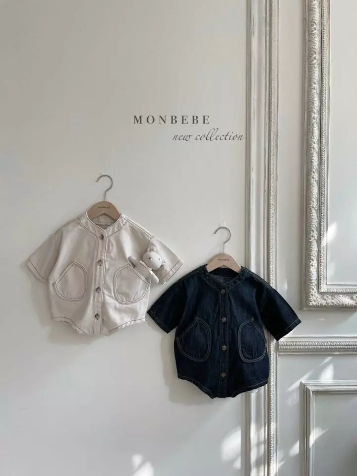 Monbebe - Korean Baby Fashion - #babywear - Denim Jumpsuit