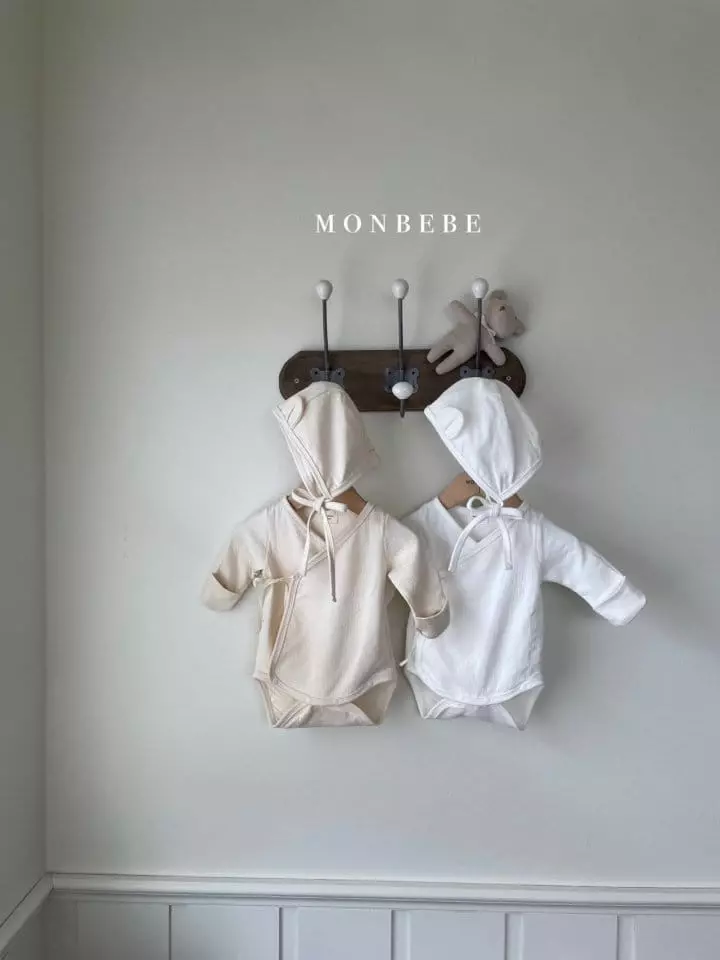 Monbebe - Korean Baby Fashion - #babywear - Organic Bodysuit with Bonnet