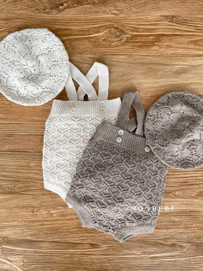 Monbebe - Korean Baby Fashion - #onlinebabyboutique - Joy Dungarees Bodysuit - 10