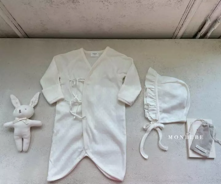 Monbebe - Korean Baby Fashion - #onlinebabyshop - Eyelet Benet Bodysuit - 5