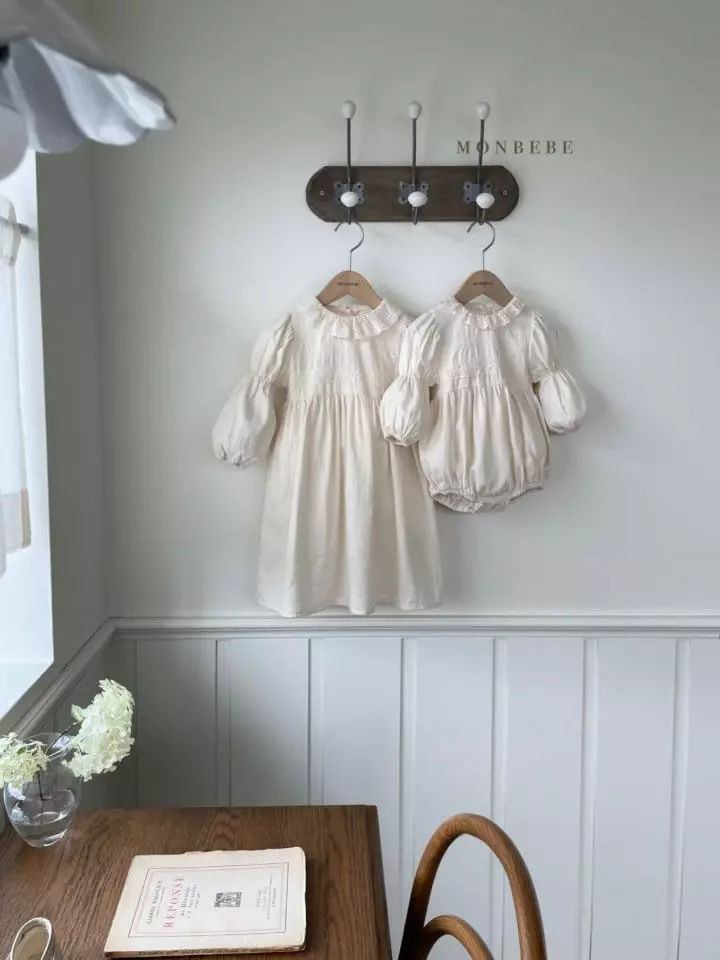 Monbebe - Korean Baby Fashion - #onlinebabyshop - Rora Lace Bodysuit - 8