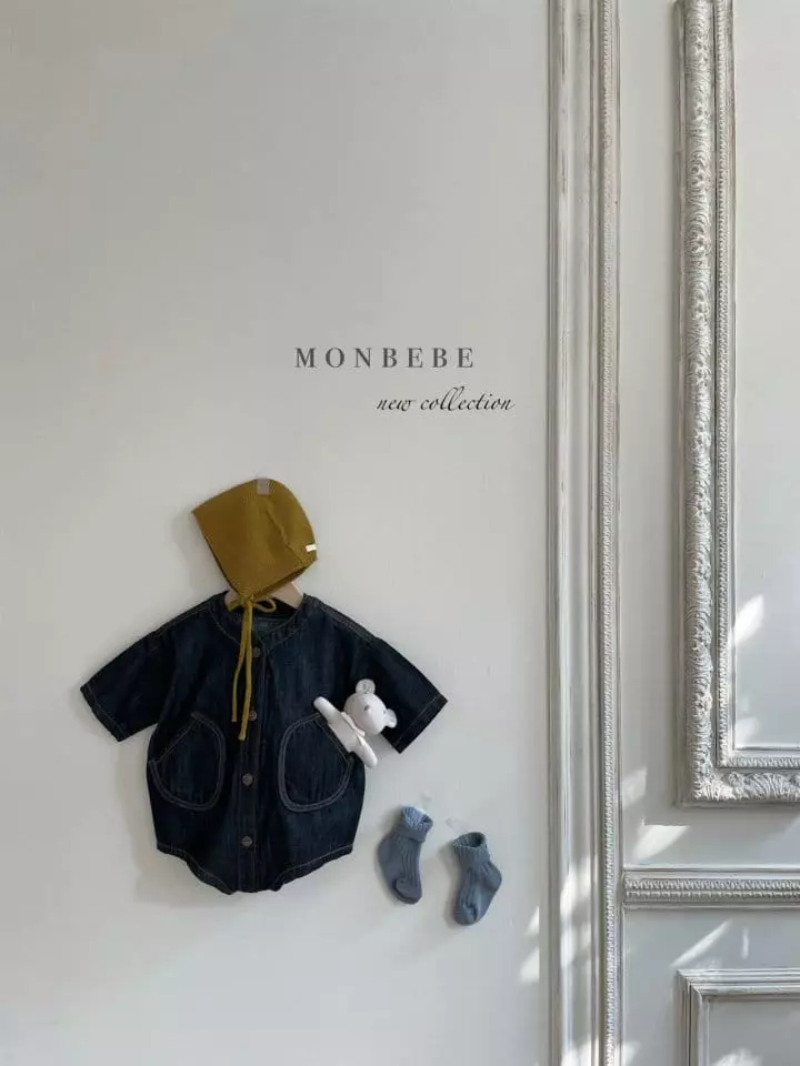 Monbebe - Korean Baby Fashion - #onlinebabyshop - Denim Jumpsuit - 4