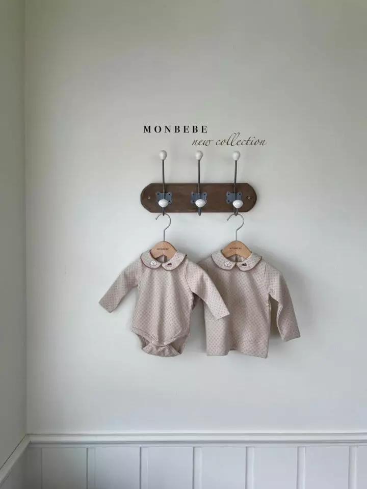Monbebe - Korean Baby Fashion - #smilingbaby - Embroidery Collar Bodysuit - 11