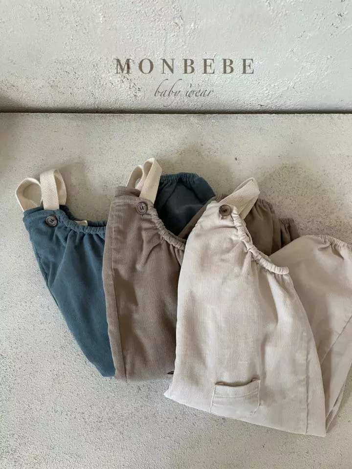 Monbebe - Korean Baby Fashion - #smilingbaby - Rib Nuts Dungarees - 9