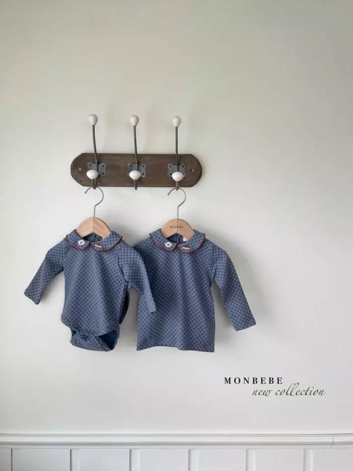 Monbebe - Korean Children Fashion - #childofig - Embroidery Collar Tee - 12