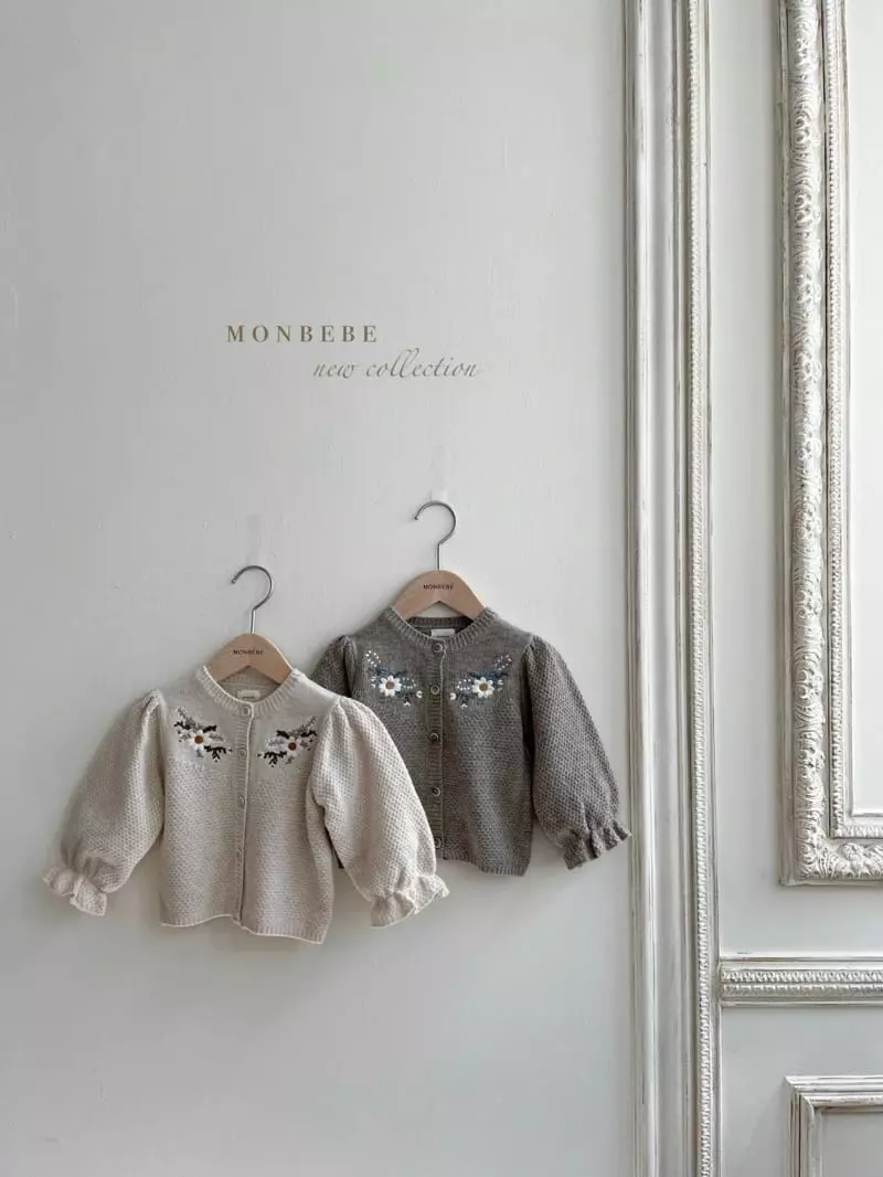Monbebe - Korean Children Fashion - #childrensboutique - Iris Embroidery Cardigan - 2