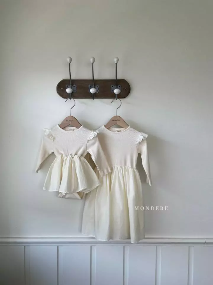 Monbebe - Korean Children Fashion - #discoveringself - Frill Rib One-piece - 10