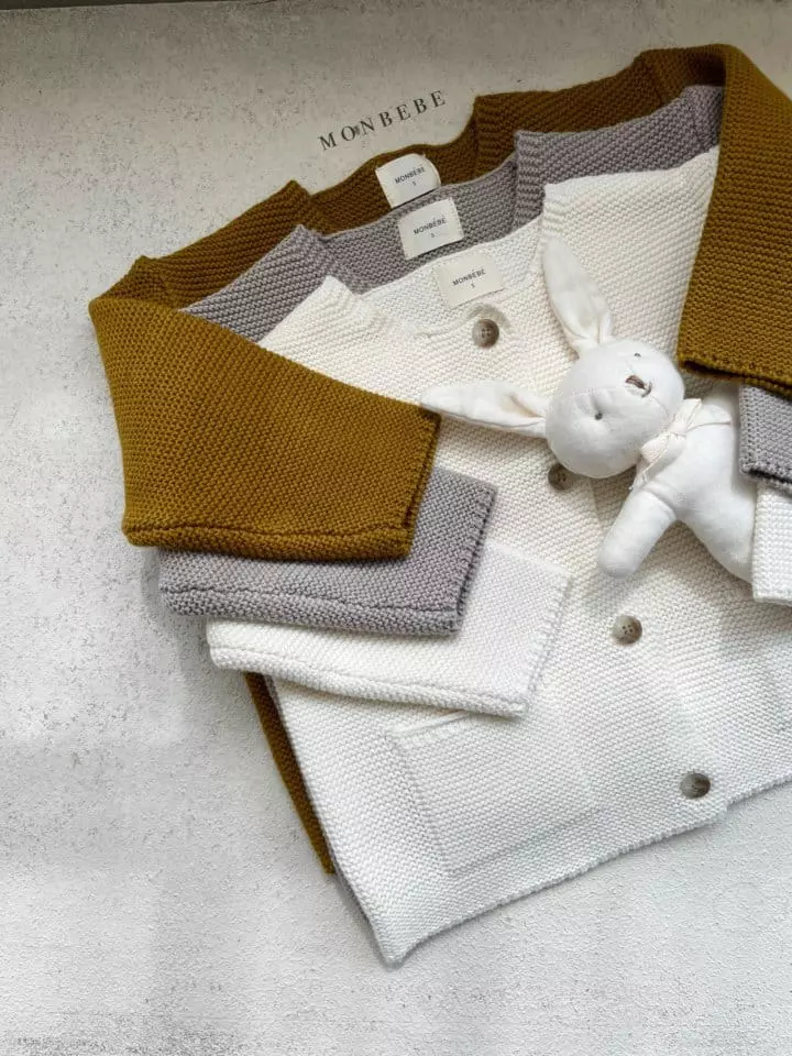 Monbebe - Korean Children Fashion - #kidsshorts - Cotton Caramel Cardigan - 7