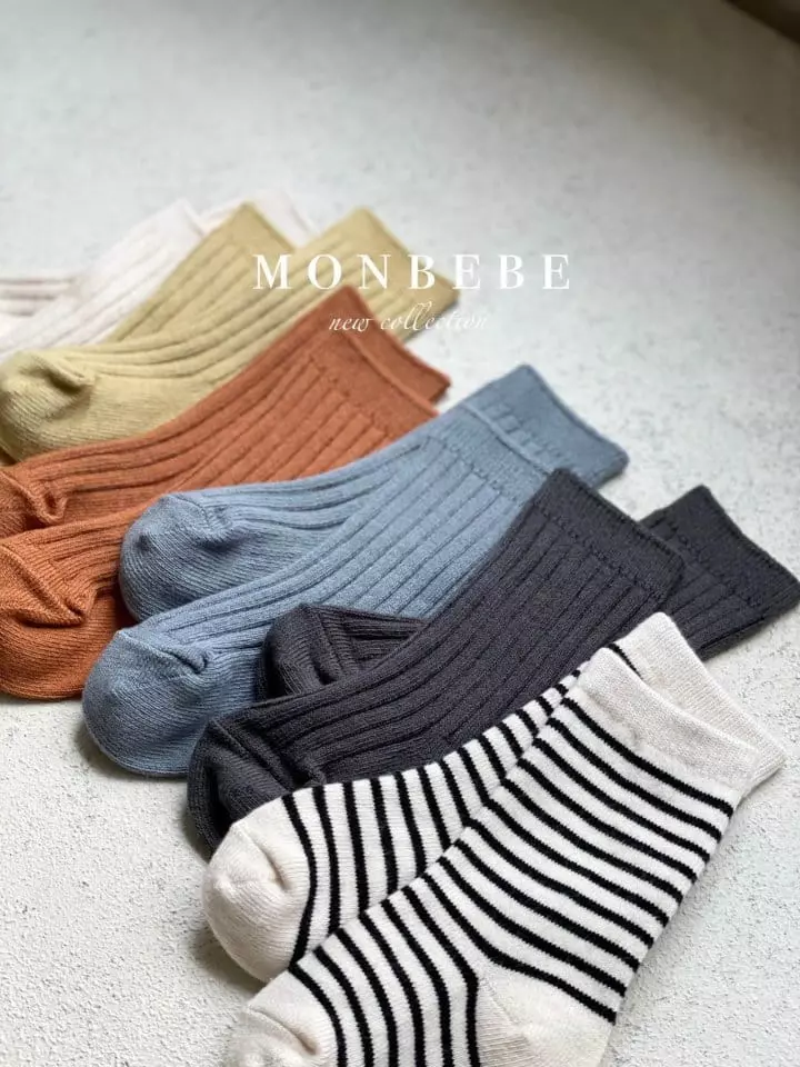 Monbebe - Korean Children Fashion - #kidzfashiontrend - Brownie Socks Set - 2