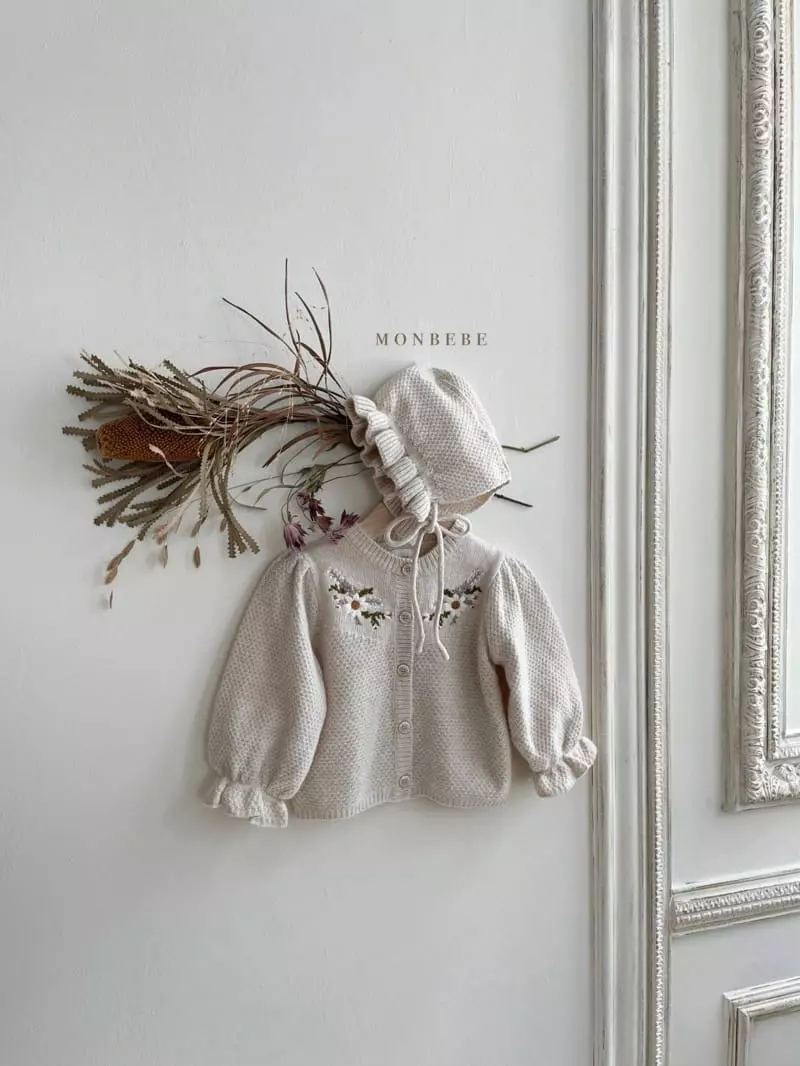 Monbebe - Korean Children Fashion - #kidzfashiontrend - Iris Embroidery Cardigan - 8