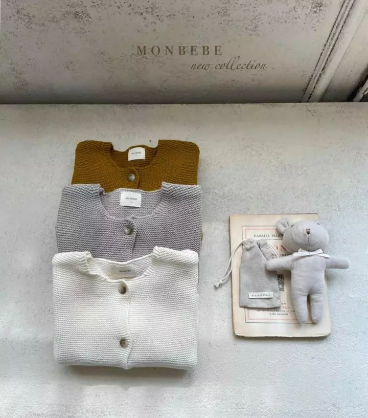 Monbebe - Korean Children Fashion - #littlefashionista - Cotton Caramel Cardigan - 11