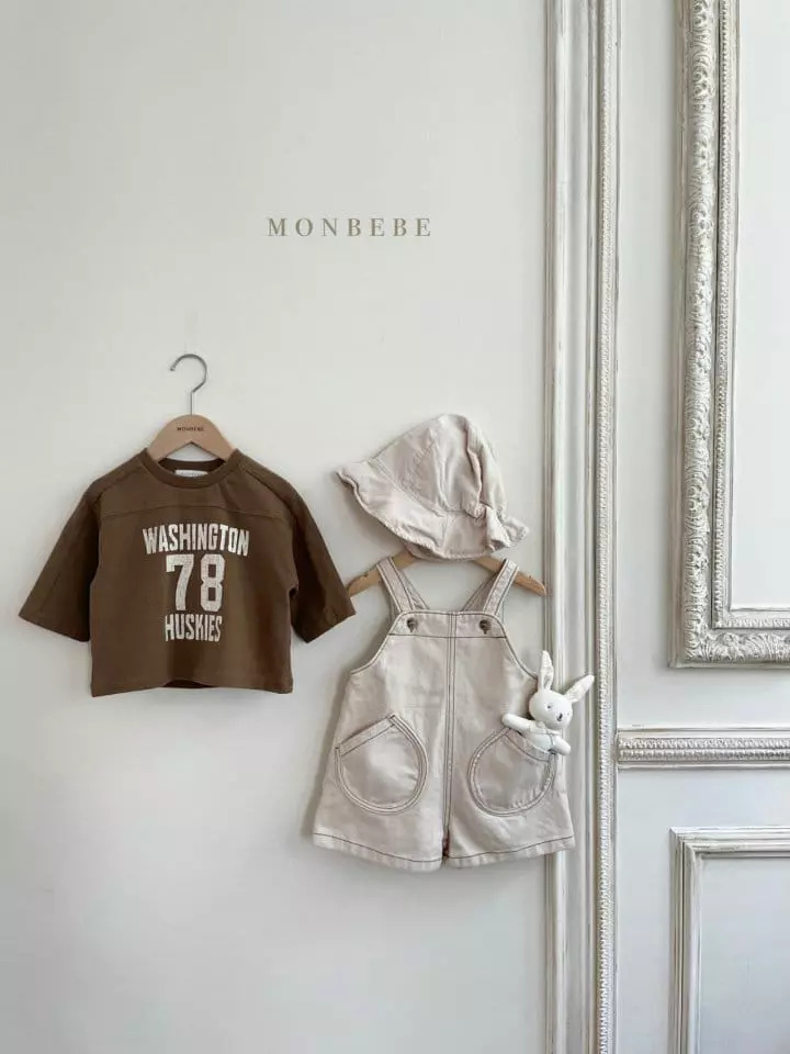 Monbebe - Korean Children Fashion - #minifashionista - Kids Collin Dungarees  - 2