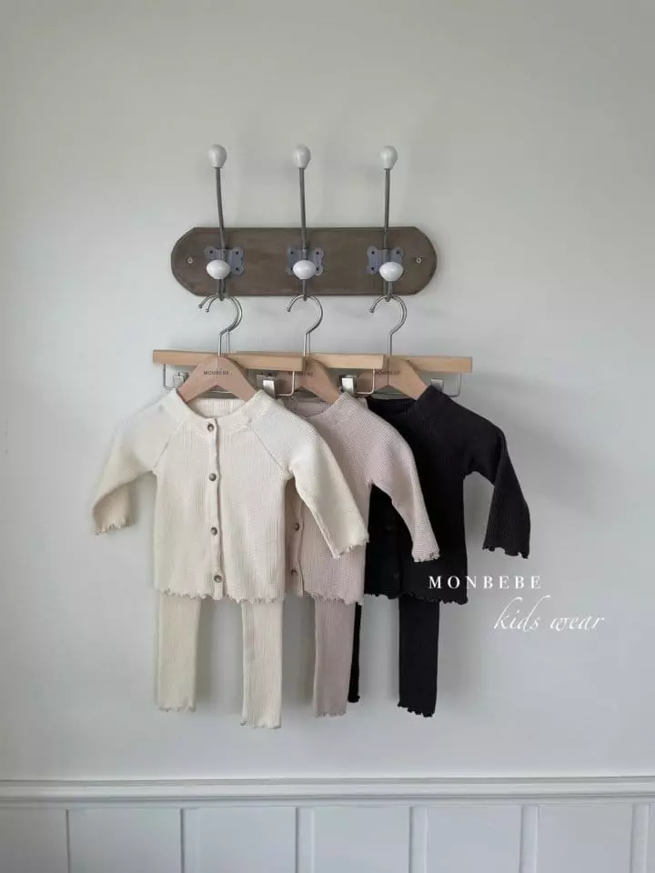 Monbebe - Korean Children Fashion - #minifashionista - Waffle Cardigan - 7