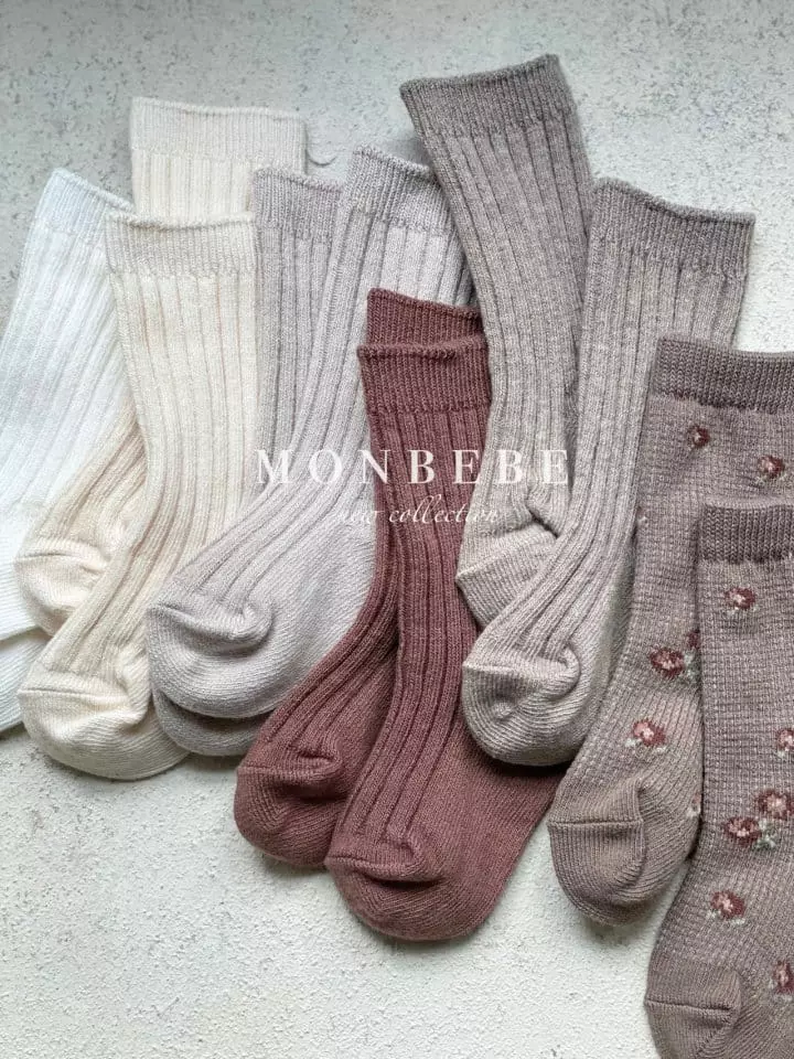 Monbebe - Korean Children Fashion - #minifashionista - Mon Blanc Sock Set - 5