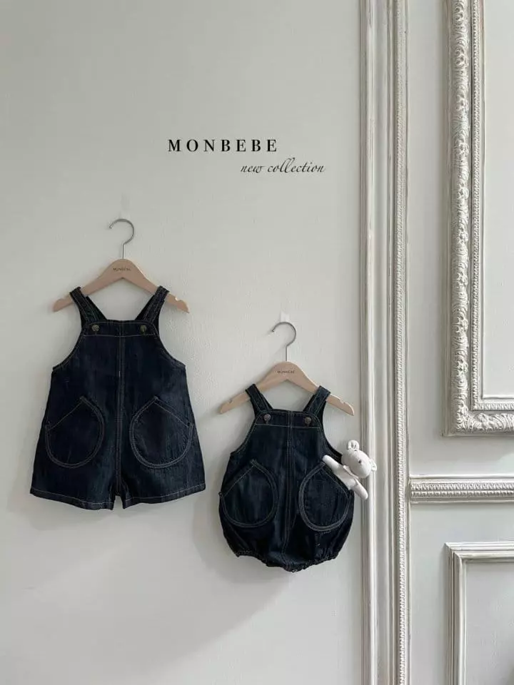 Monbebe - Korean Children Fashion - #prettylittlegirls - Kids Collin Dungarees  - 3