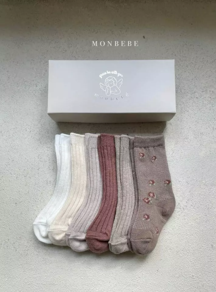 Monbebe - Korean Children Fashion - #prettylittlegirls - Mon Blanc Sock Set - 6
