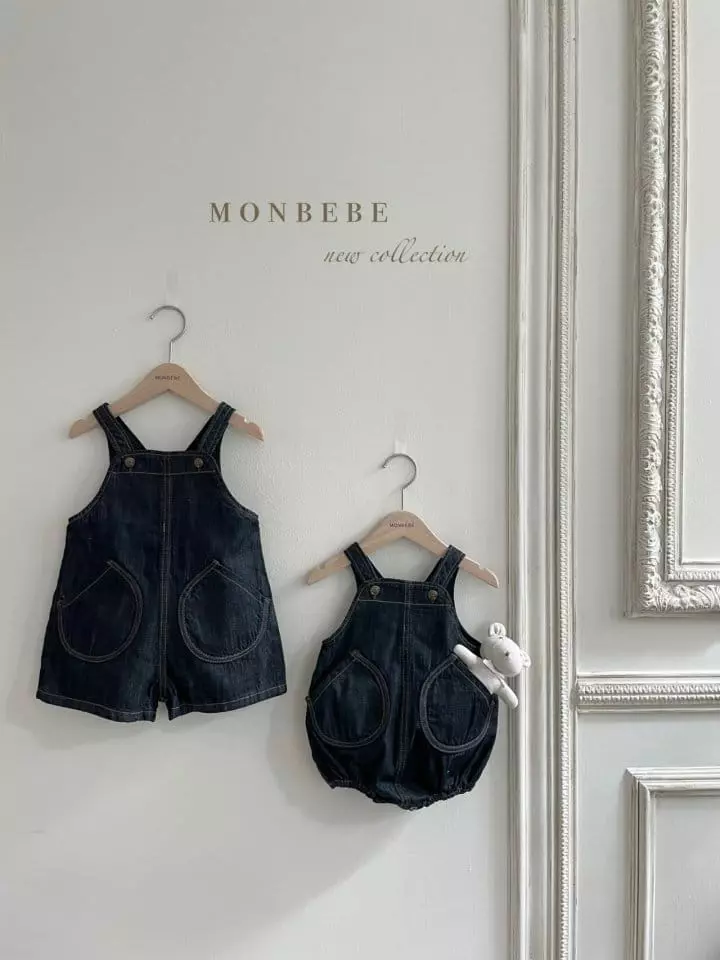 Monbebe - Korean Children Fashion - #stylishchildhood - Kids Collin Dungarees  - 6