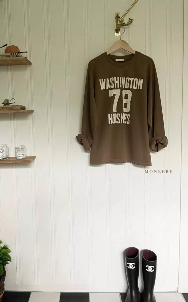 Monbebe - Korean Women Fashion - #momslook - Washington Tee Mom