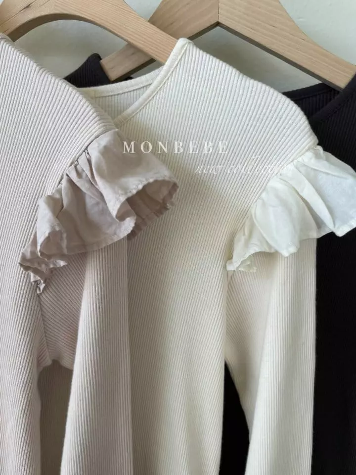 Monbebe - Korean Women Fashion - #momslook - Frill Rib One-piece Mom - 10
