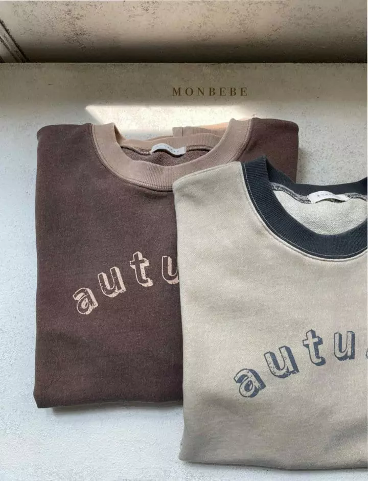 Monbebe - Korean Women Fashion - #momslook - Autumn Sweatshirt Mom