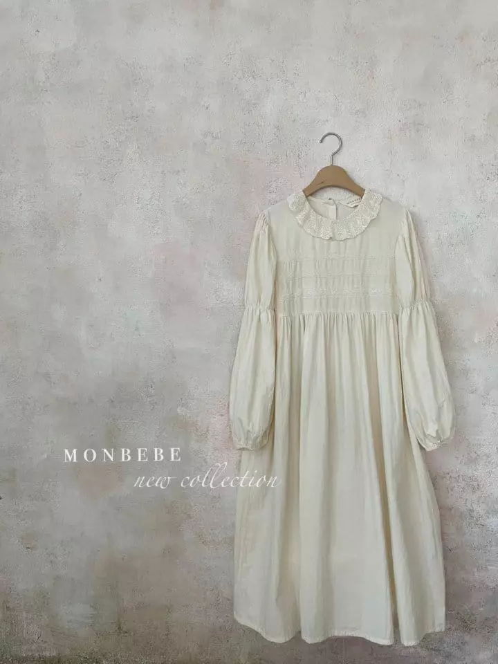 Monbebe - Korean Women Fashion - #romanticstyle - Rora Lace One-piece Mom - 2