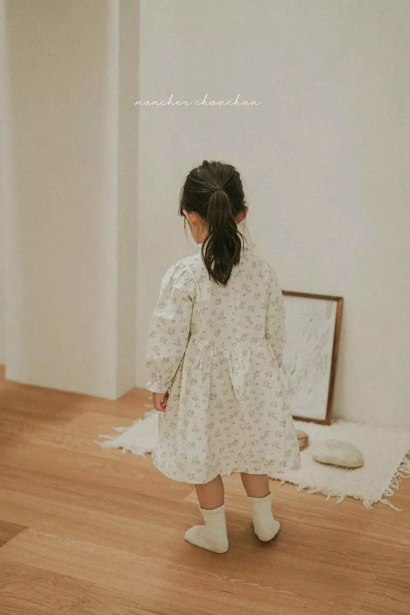 Moncher Chouchou - Korean Children Fashion - #Kfashion4kids - Fril Flower One-piece - 7