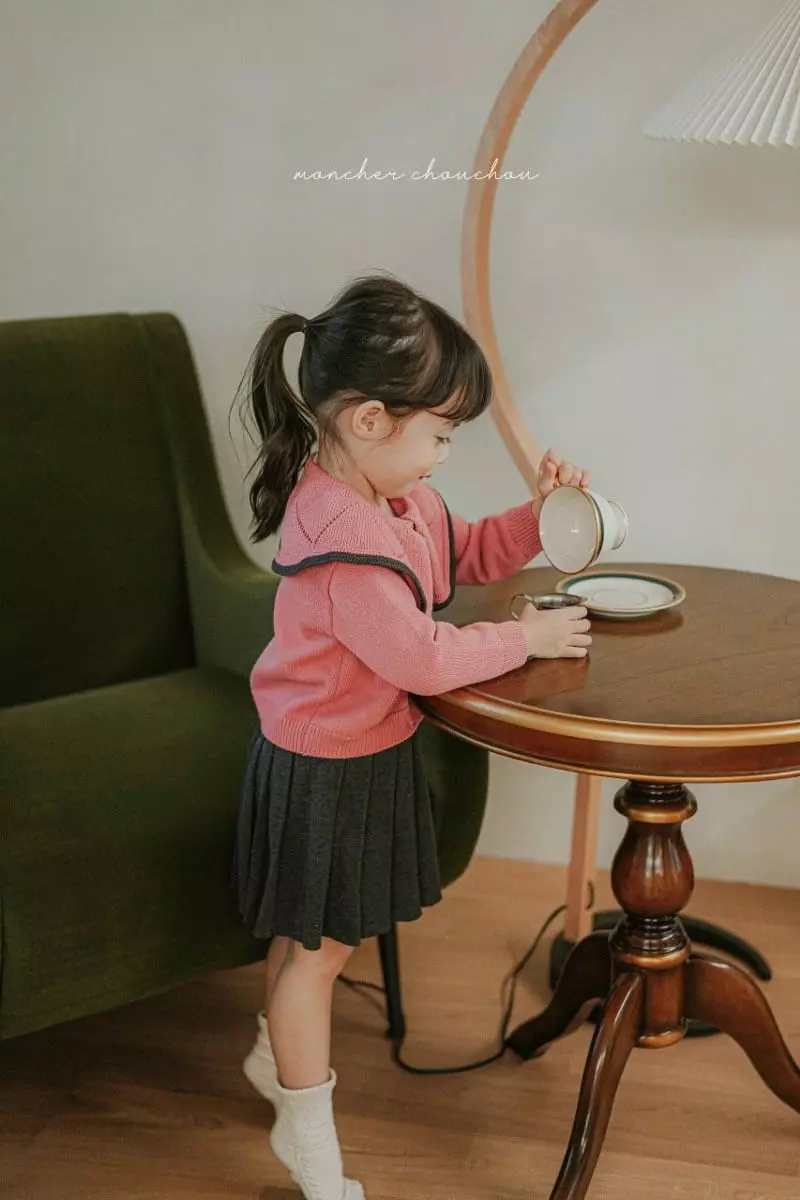 Moncher Chouchou - Korean Children Fashion - #Kfashion4kids - Knit Wrinkle Skirt - 5