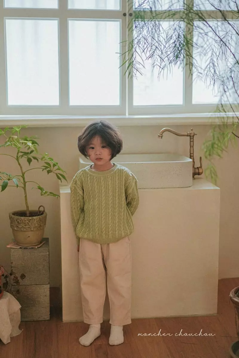 Moncher Chouchou - Korean Children Fashion - #Kfashion4kids - Cable Round Tee - 3