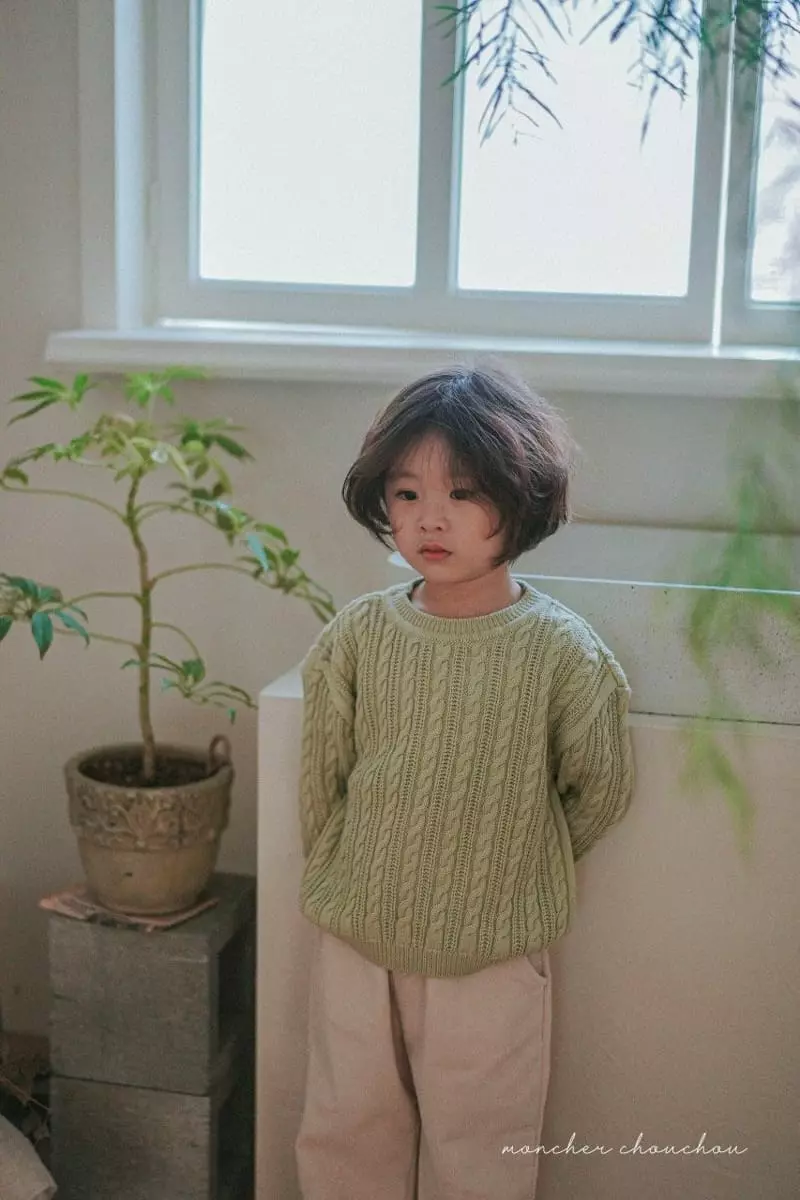 Moncher Chouchou - Korean Children Fashion - #childofig - Cable Round Tee - 11