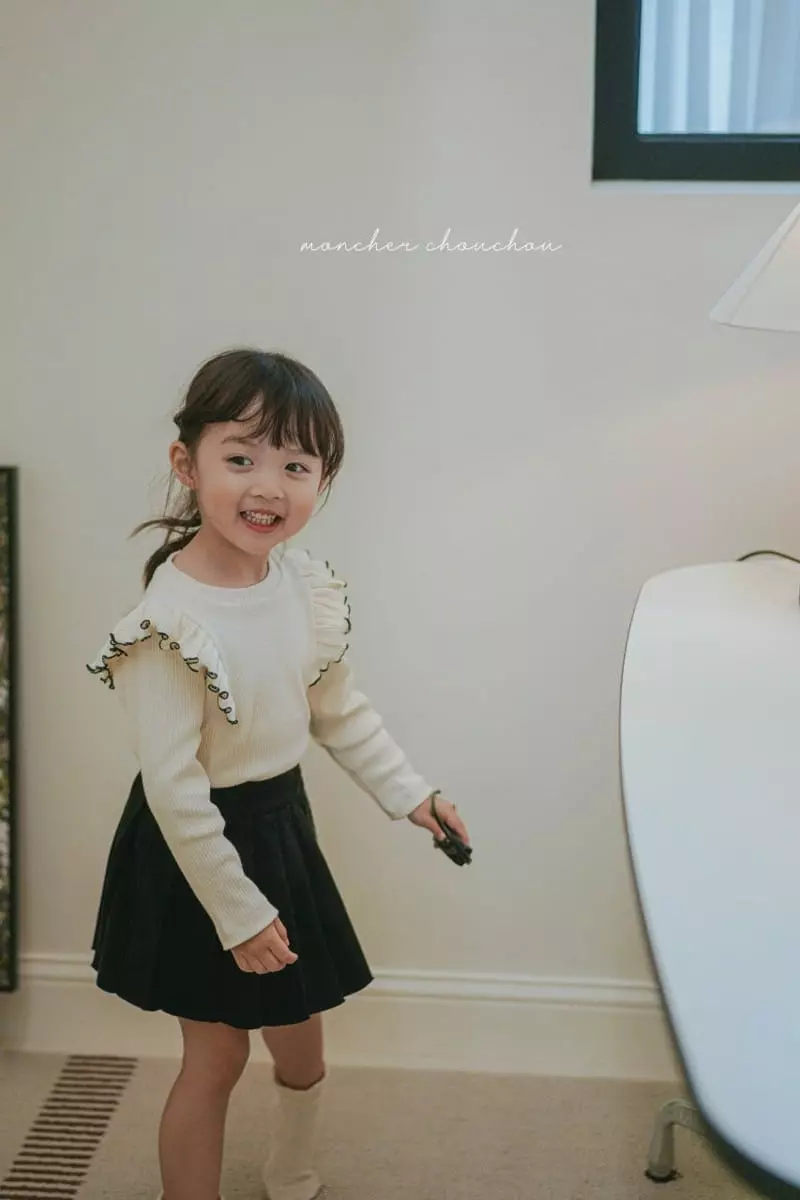 Moncher Chouchou - Korean Children Fashion - #childrensboutique - Terry Rib Tee - 6