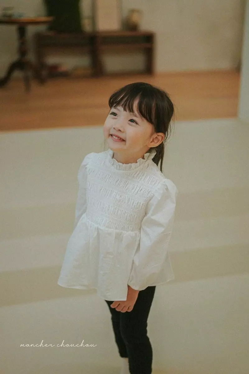 Moncher Chouchou - Korean Children Fashion - #designkidswear - Smocked Blouse - 11