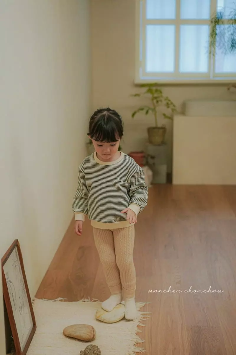 Moncher Chouchou - Korean Children Fashion - #discoveringself - Color Stripes Sweatshirt - 11