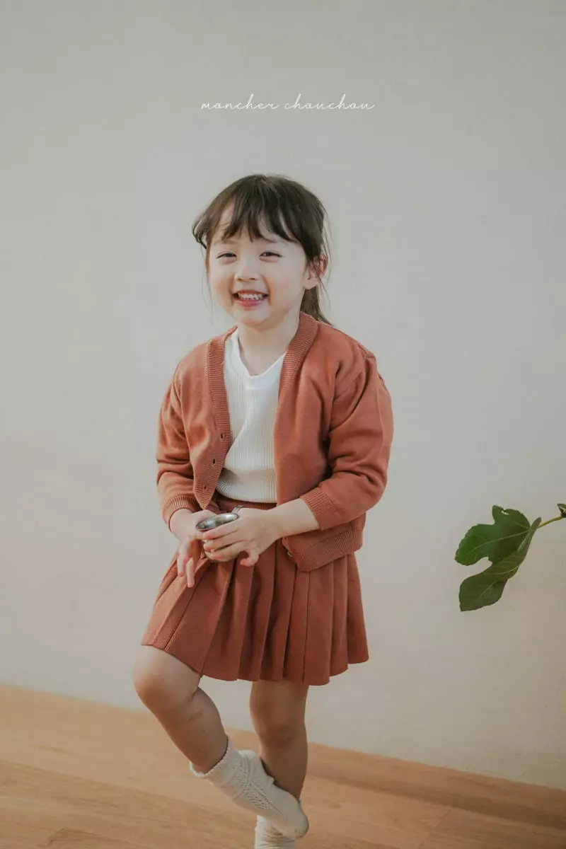 Moncher Chouchou - Korean Children Fashion - #fashionkids - V Neck Cardigan - 8