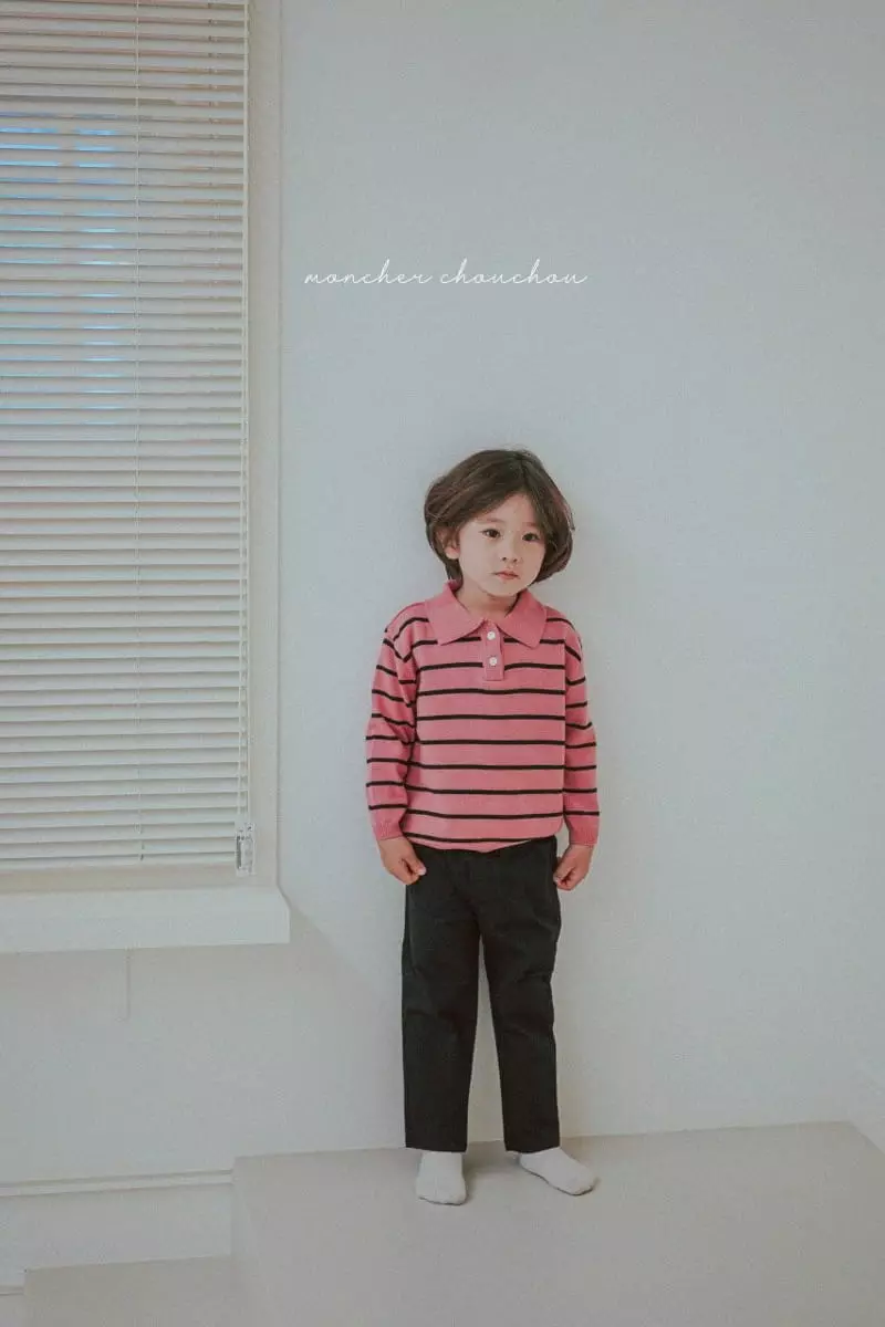 Moncher Chouchou - Korean Children Fashion - #fashionkids - Striaght Washing Pants - 5