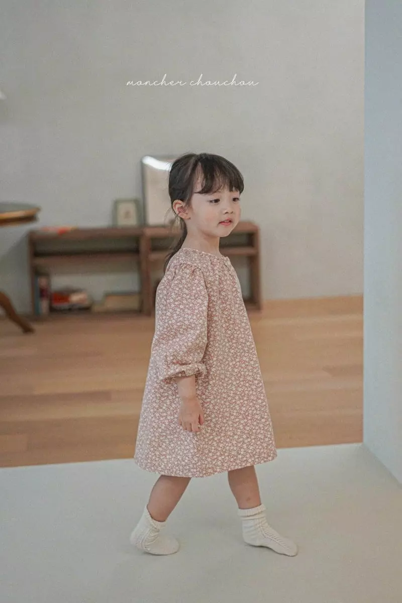 Moncher Chouchou - Korean Children Fashion - #kidsshorts - Shirring Button One-piece - 4