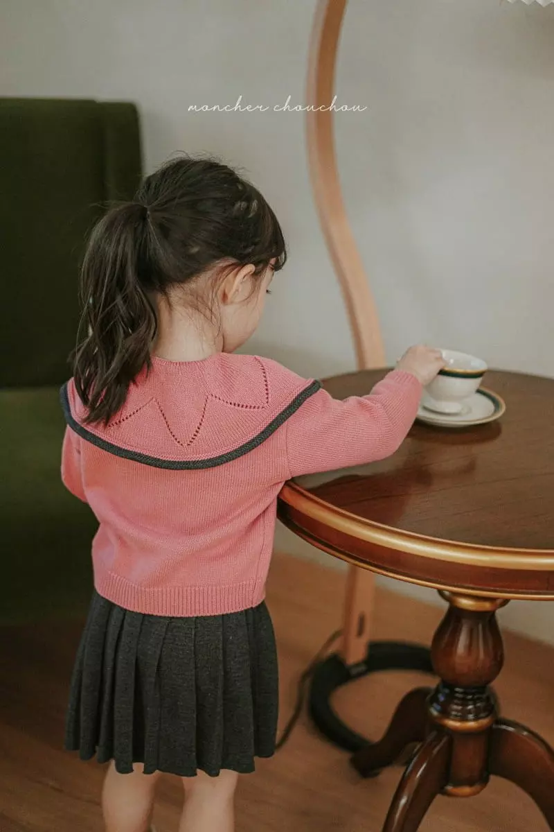 Moncher Chouchou - Korean Children Fashion - #littlefashionista - Knit Wrinkle Skirt - 6