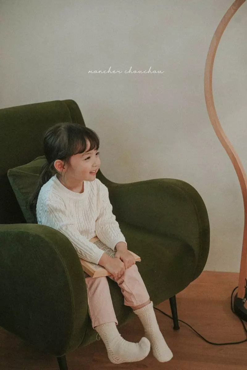 Moncher Chouchou - Korean Children Fashion - #magicofchildhood - Cable Round Tee - 5