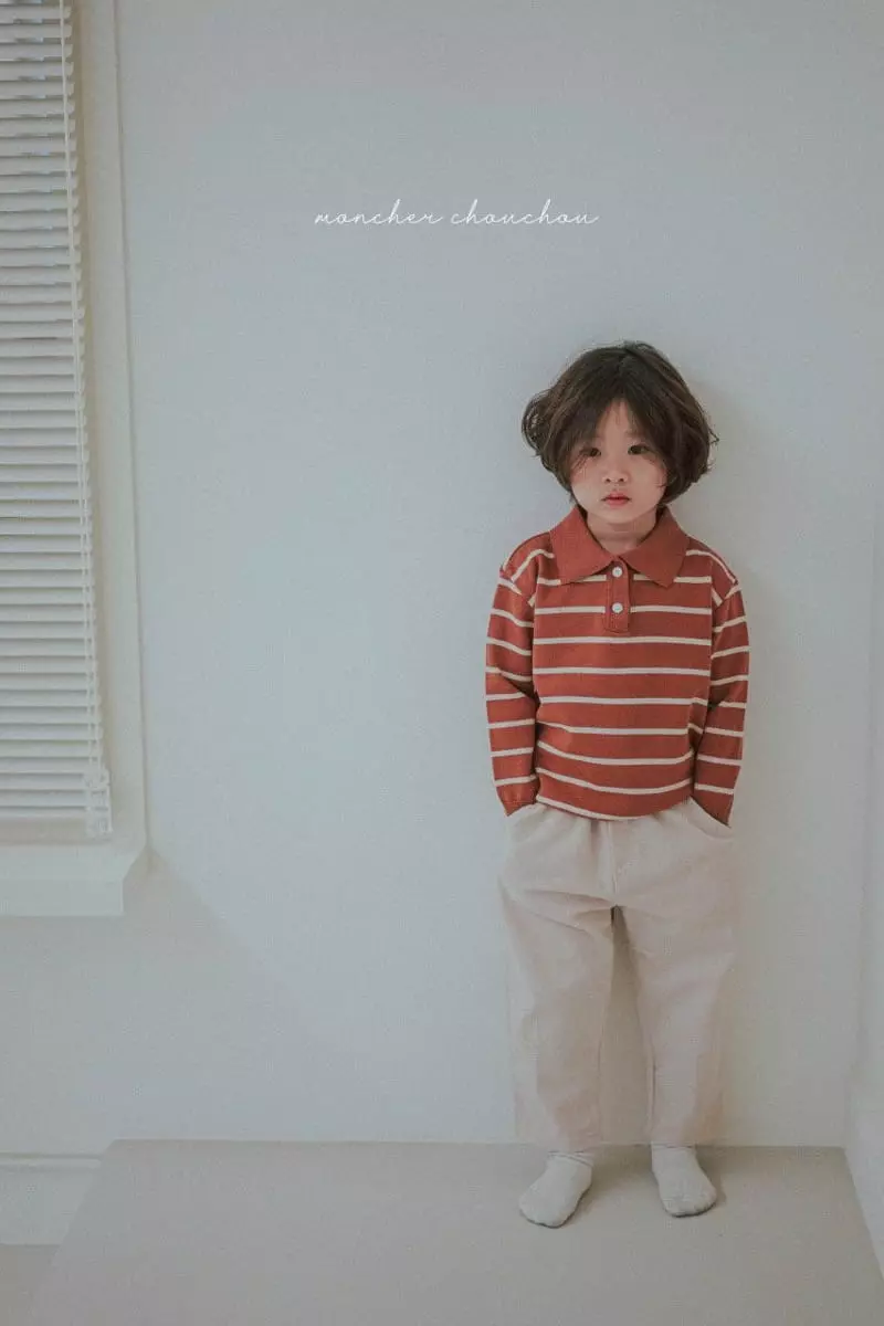 Moncher Chouchou - Korean Children Fashion - #littlefashionista - Collar Knit Sweatshirt - 4