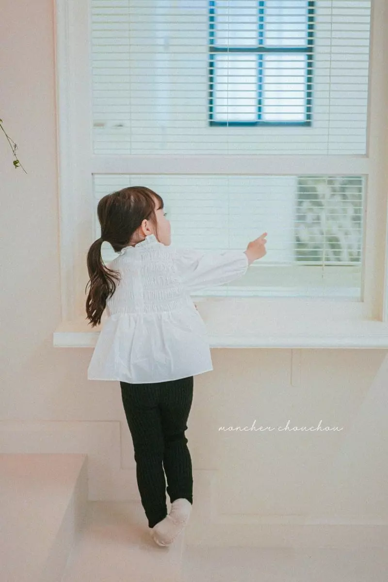 Moncher Chouchou - Korean Children Fashion - #magicofchildhood - Smocked Blouse - 4